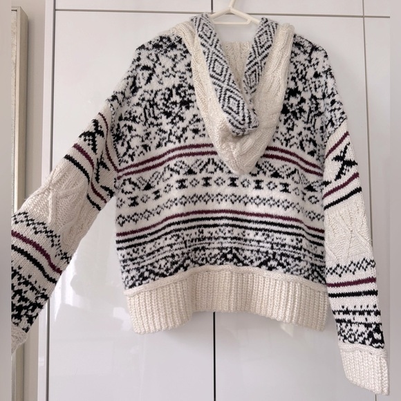 NWT Size M (P2P 26") - Anthropologie Relaxed Hooded Sweater - Picture 13 of 16
